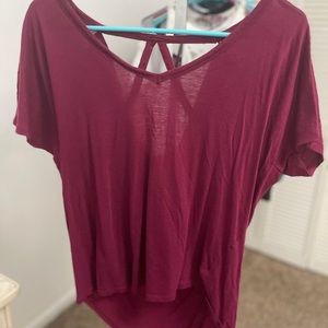 Burgundy dress shirt